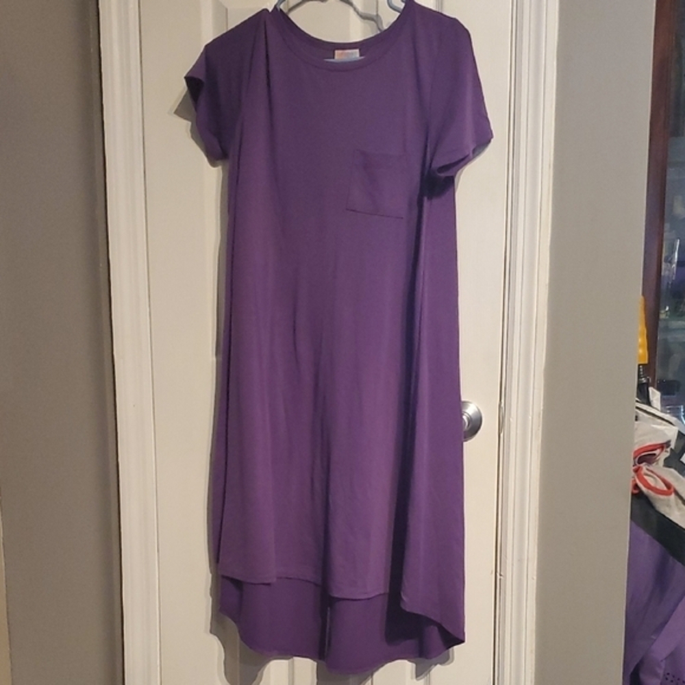 LuLaRoe Violet High Low Dress with Pocket